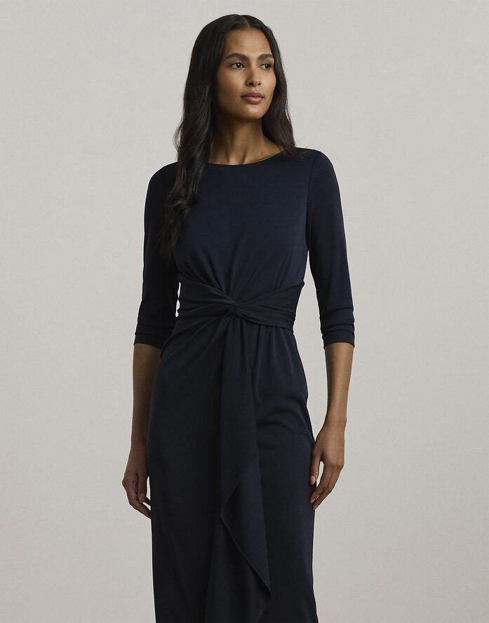 Lauren Ralph Lauren STR MATTE JERSEY-3/4SLV-DAD Lauren navy