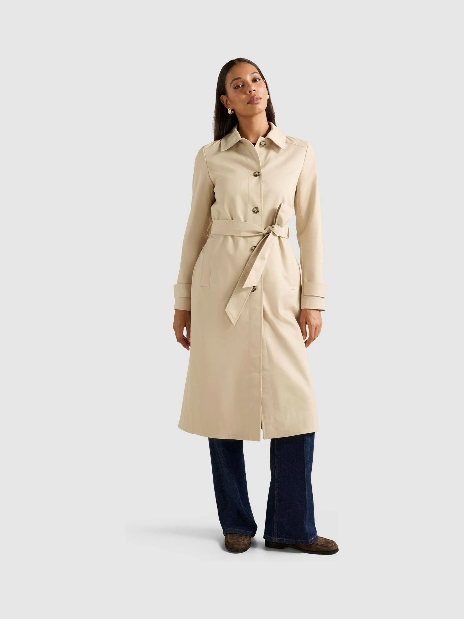 Forever New Helen Single Breasted Trench Coat