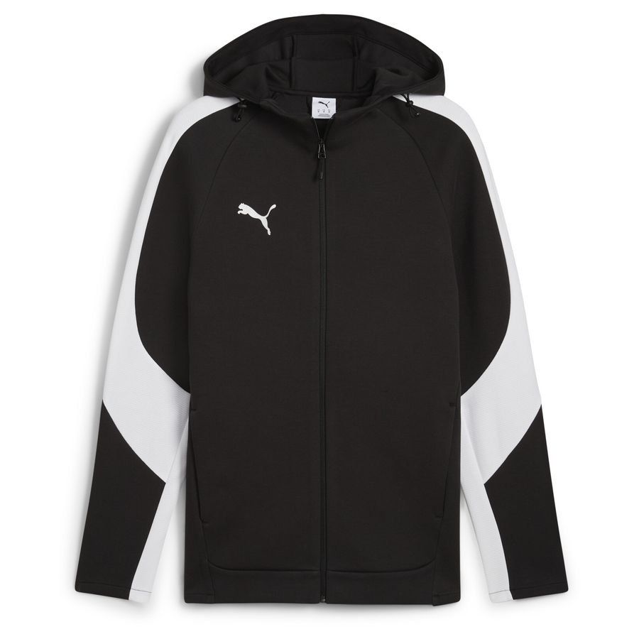 PUMA Sweat à Capuche teamEVOSTRIPE - Noir/Argenté/Blanc