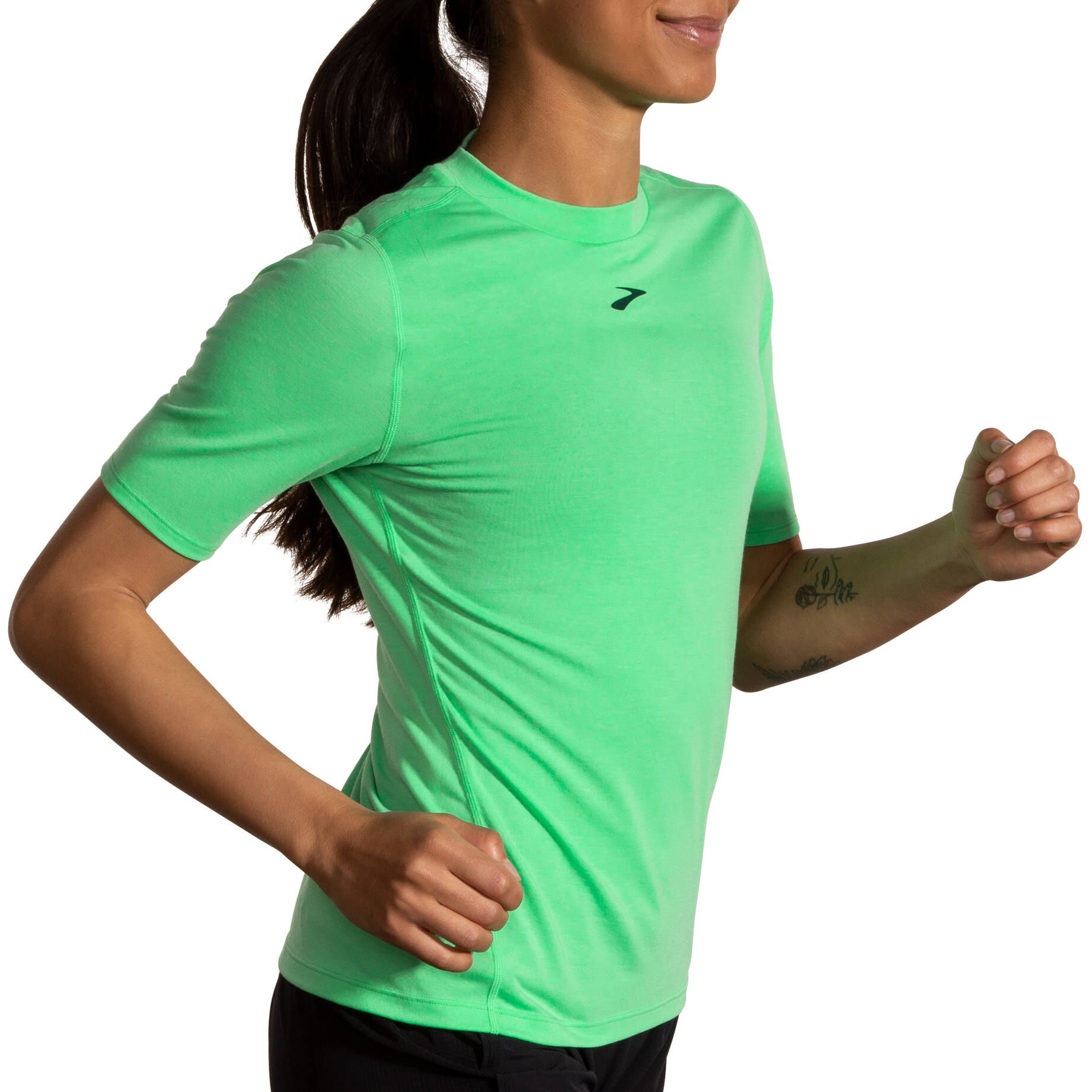 Brooks| Damen Laufshirt  HIGH POINT SHORT SLEEVE Kurzarm