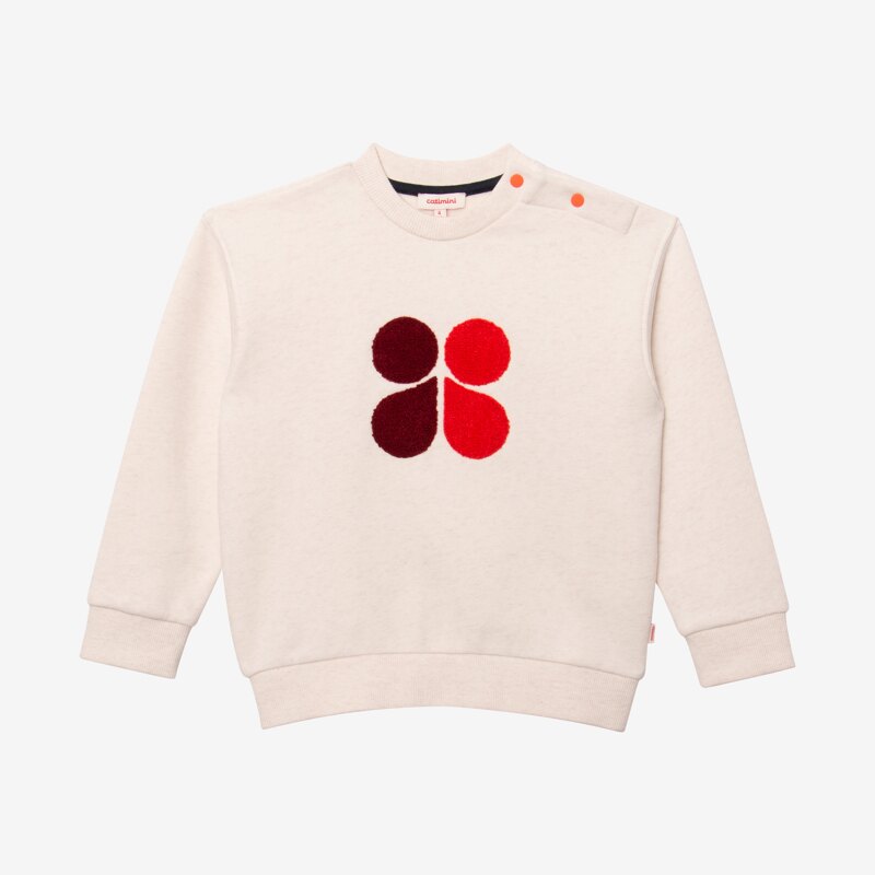 Sweat bébé papillon écru blanc Catimini Blanc