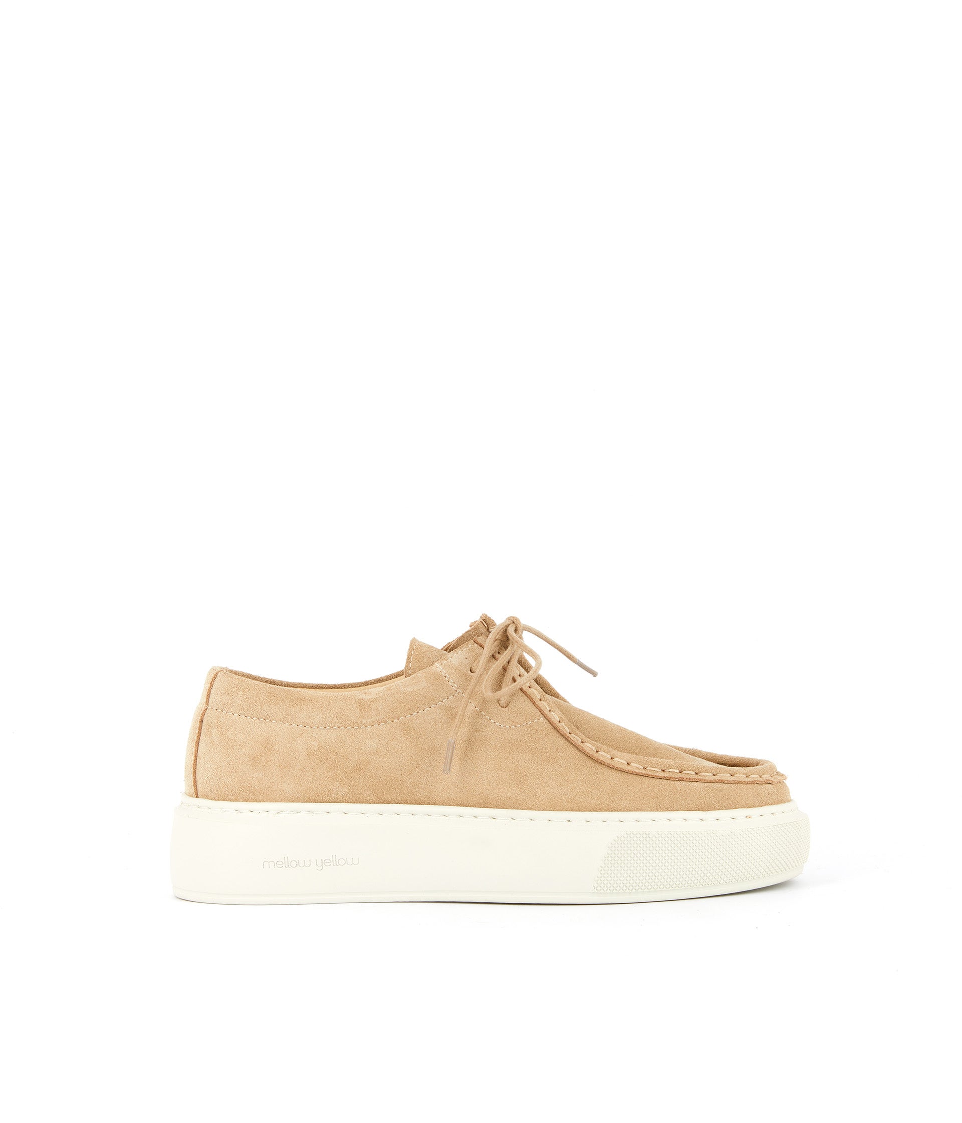 Baskets velours beige Iva