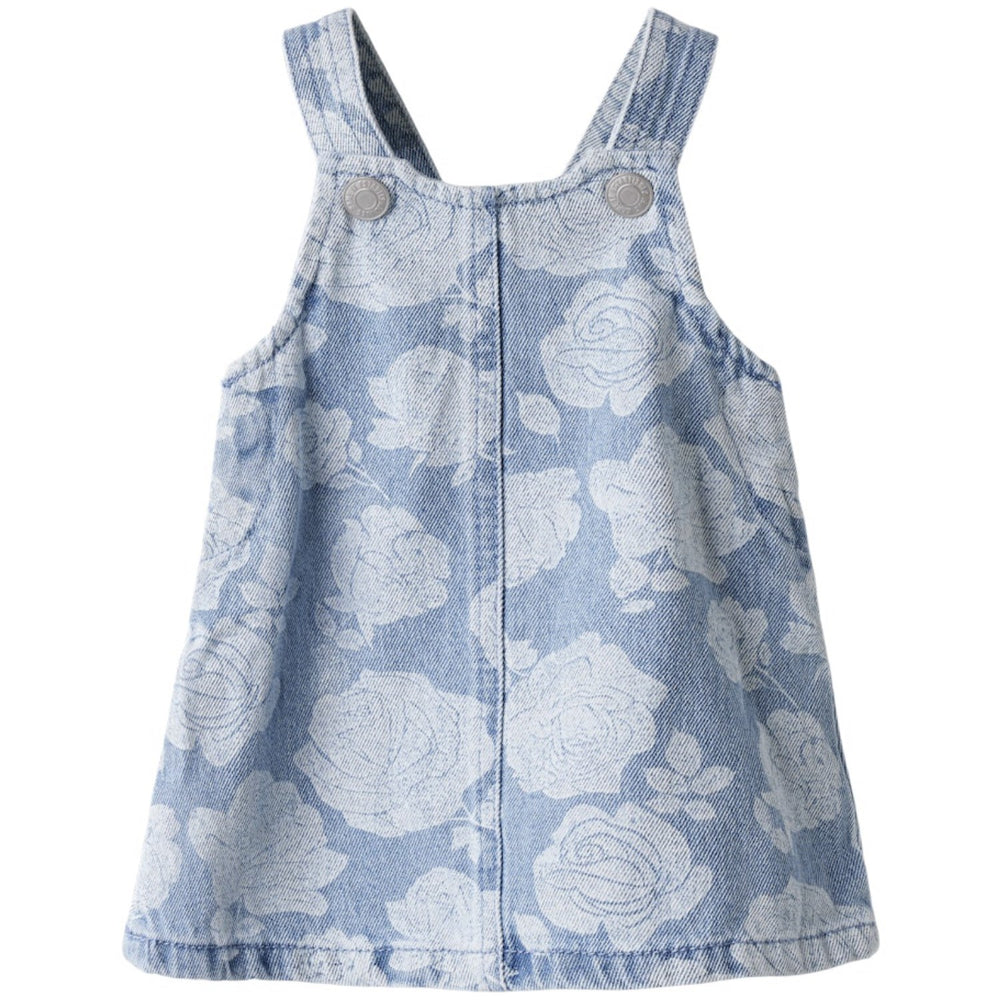 Køb Name It Light Blue Denim Nbfsilla Dnm Hagesmæk Spencer Kjole 2121-Za H