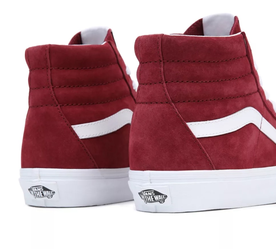 Vans Sk8-Hi Pig Suede Tawny Port 4.5 US