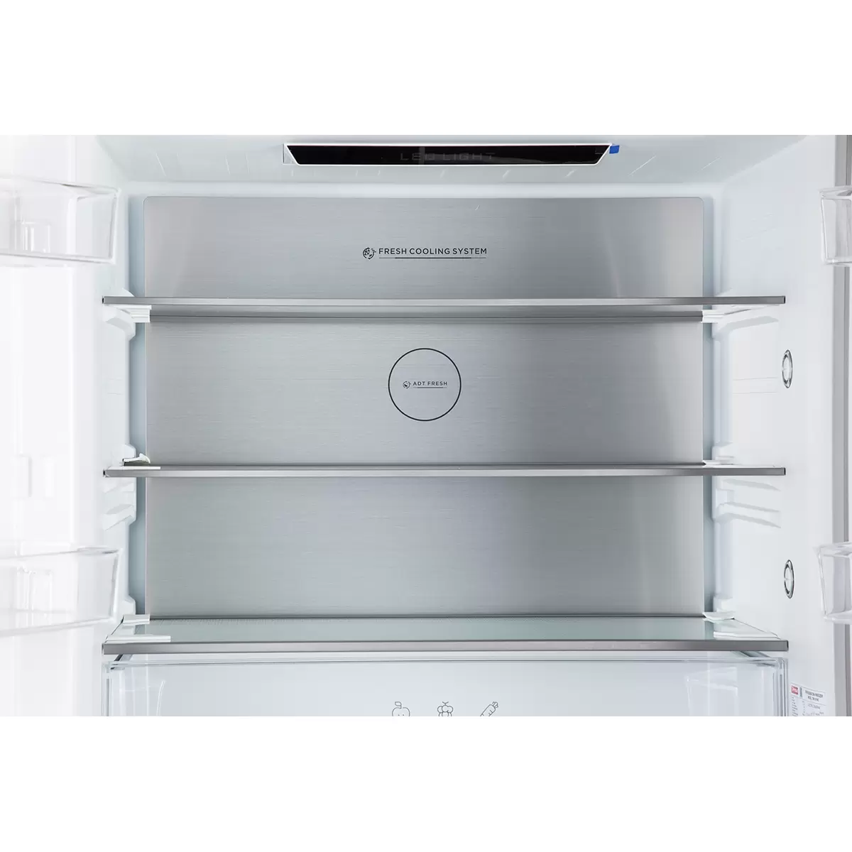 Kühl-/Gefrier-Kombination Food Center Silber