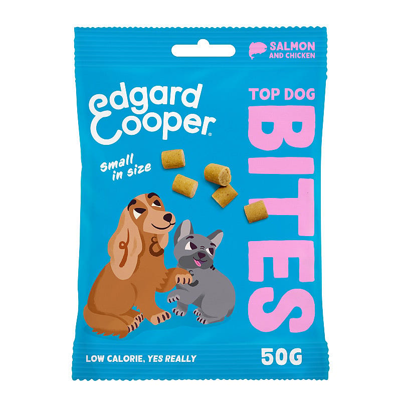 Edgard & Cooper Top Dog Bites Zalm & Kip | Small - 50 gram | 13530