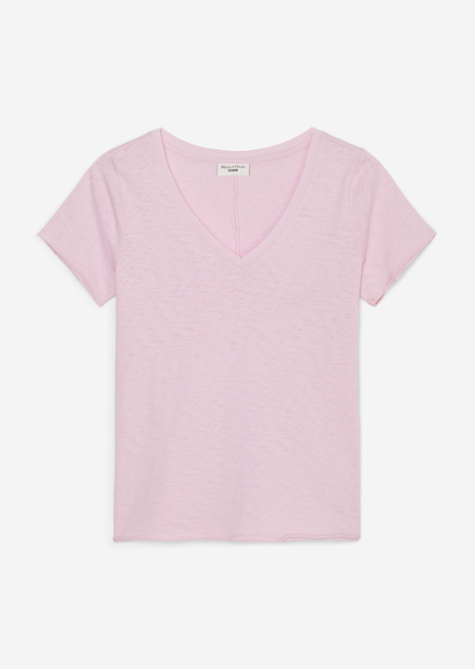 V-Neck-T-Shirt regularaus softem Organic-Slub-Cotton