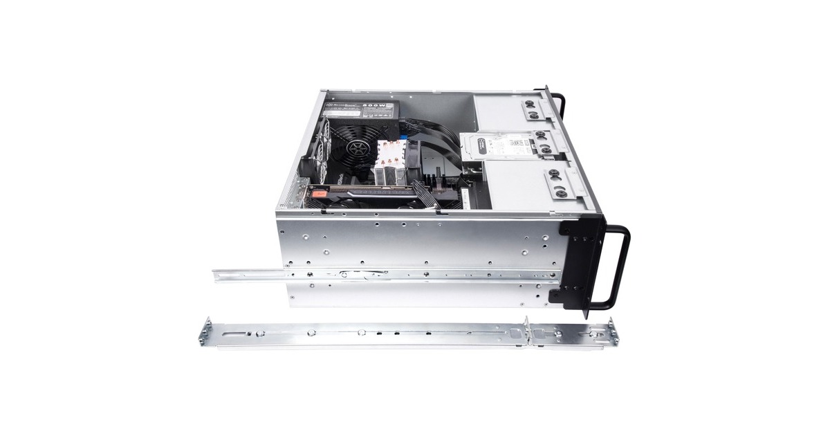 SilverStoneRM41-506 rack behuizing  (Zwart | 2x USB-A 3.2 (5 Gbit/s))