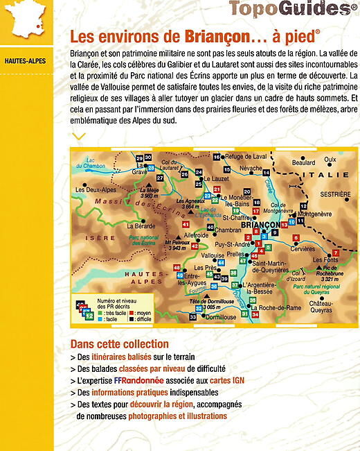 FFRP - P054 ENVIRONS DE BRIANCON A PIED FFRP