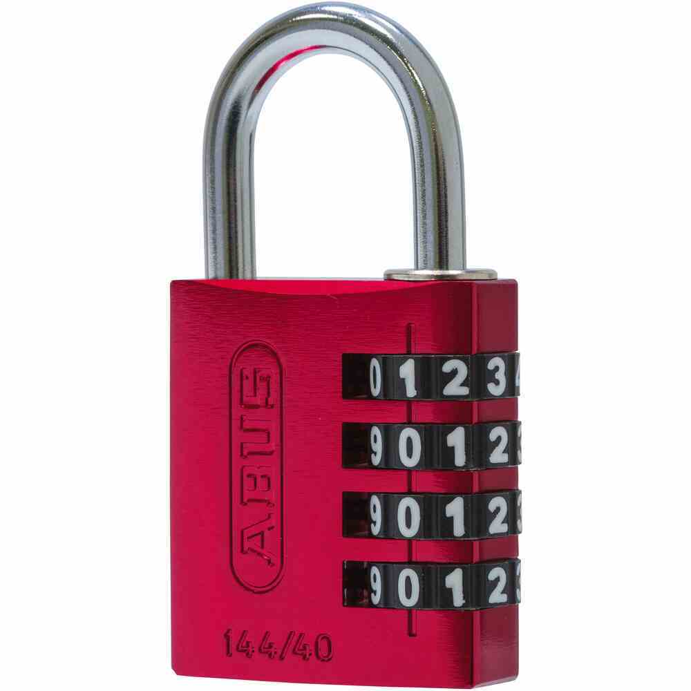 ABUS Zahlenschloss - rot - Aluminium - 144/40