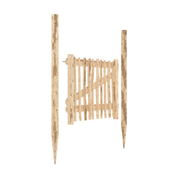 Tuinpoort Theems kastanjehout 100 x 100 cm