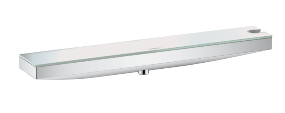 Hansgrohe Rainfinity muuraansluiting 50cm met handdouchehouder en planchet rechts chroom