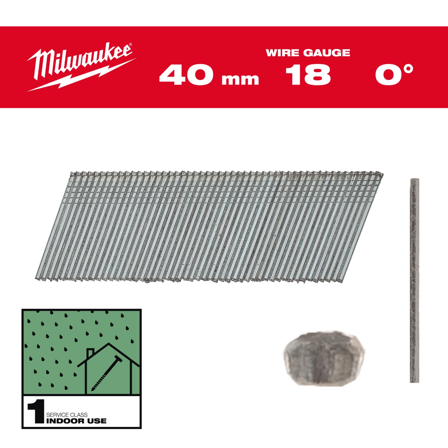 Milwaukee 4932492554 Nagels brad 18G/40mm/RC/G/SC1-5kpc