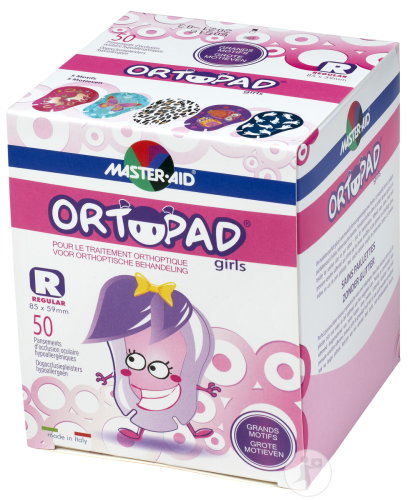 Ortopad Regular For Girls Compresse Oculaire 50 Pièces