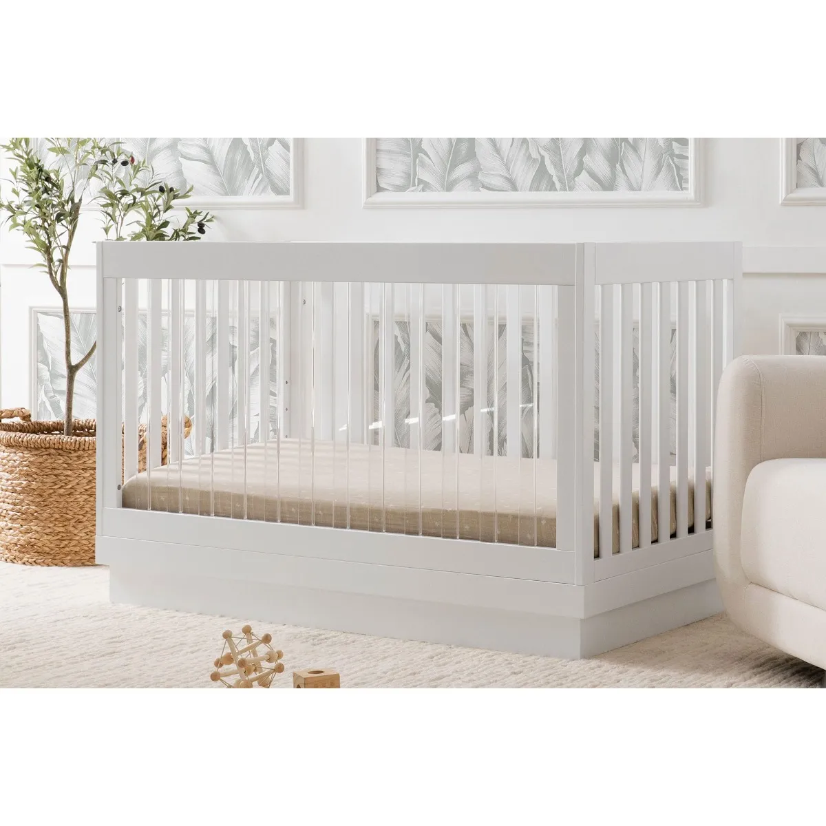 Babyletto Couchette Convertible 3 en 1 Harlow - Blanc