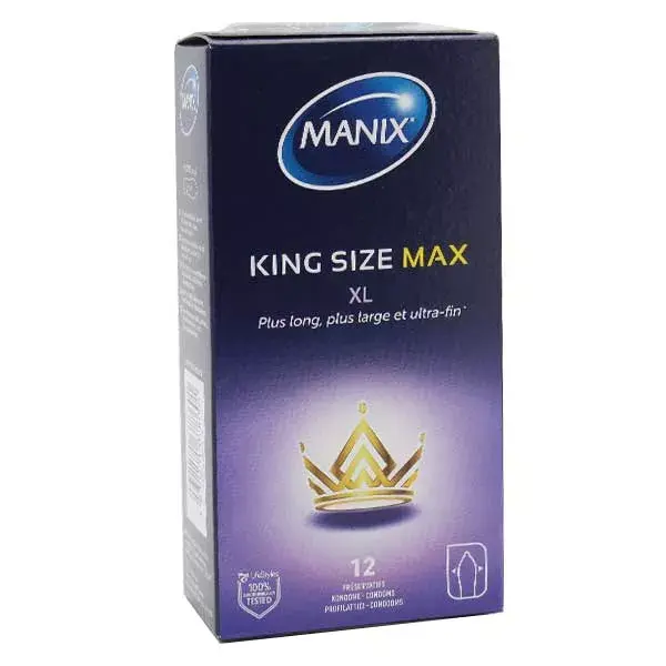 Manix King Size Max 12 preservativos
