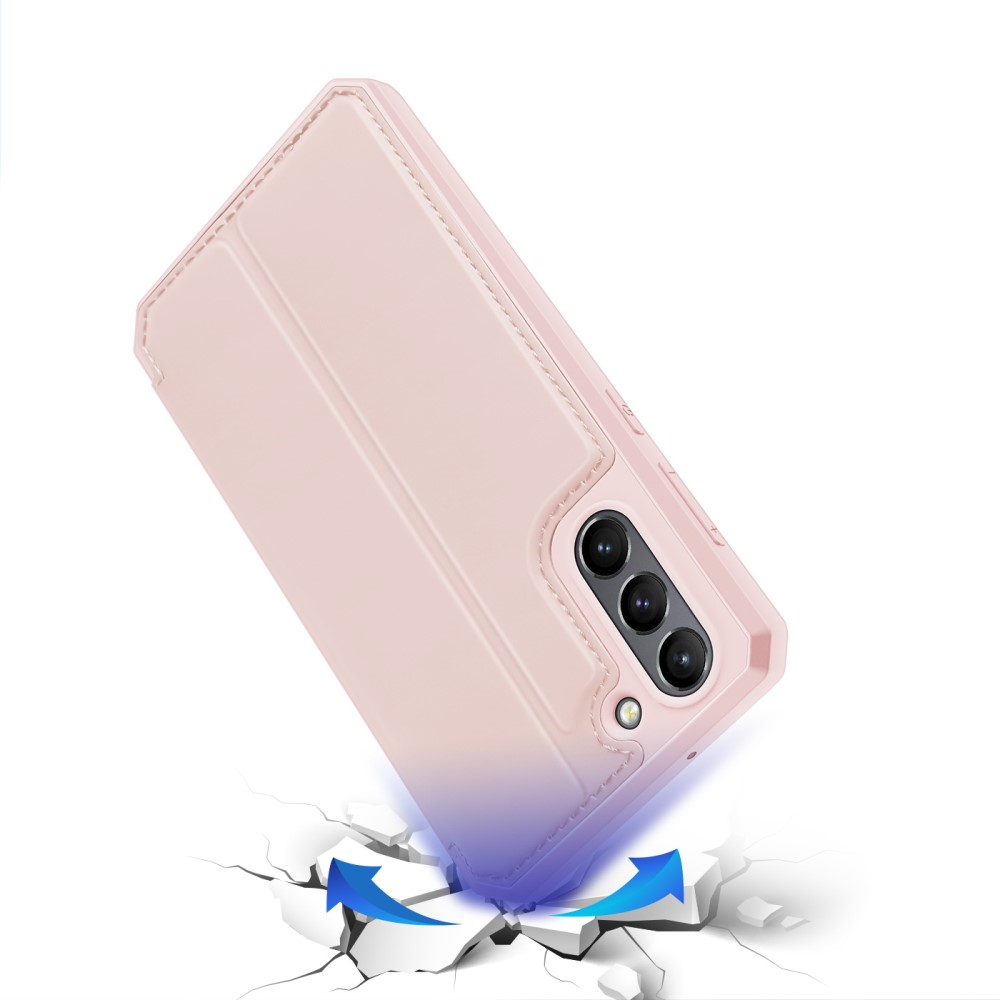 Samsung Galaxy S21 FE 5G Magnet Flip Wallet Cover Leder Tasche - Rosa