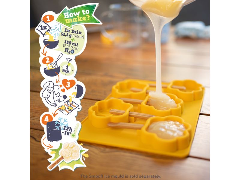 Smoofl Bananeneis 160 g Hundeeis mit Bananengeschmack