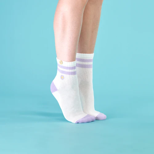 Chaussettes Retro Glam blanc