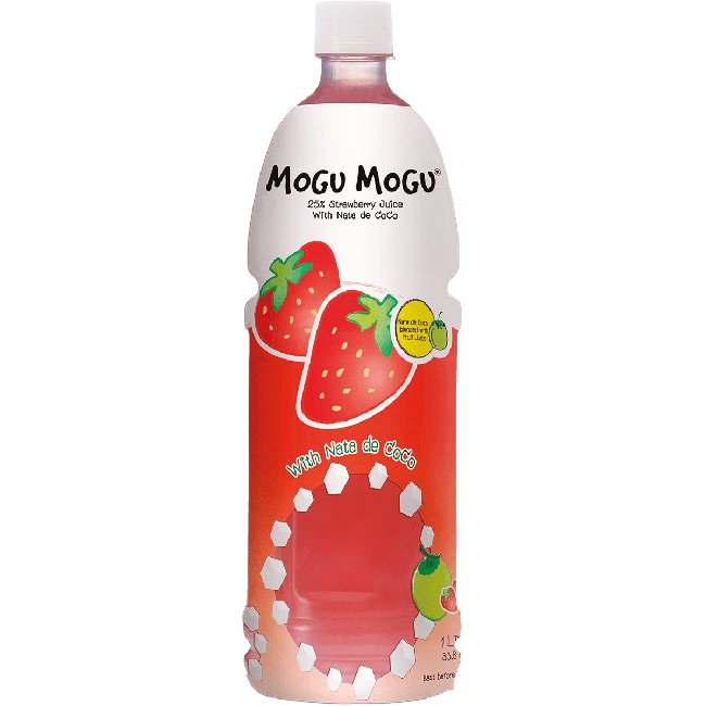 Mogu Mogu Nata de Coco drink met aardbeismaak 1000ml