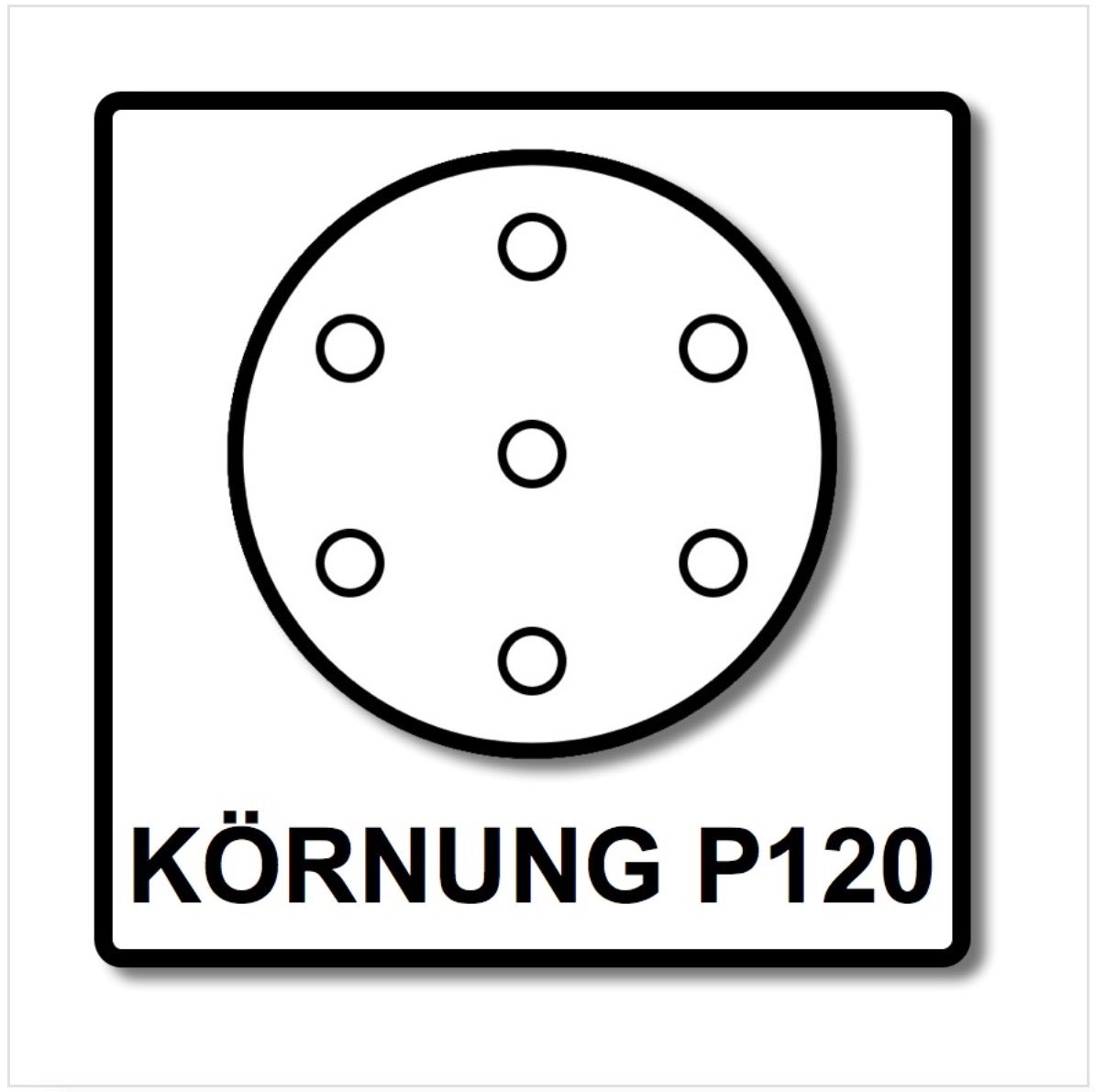 Festool STF D225/8 Granat schuurschijven 225 mm PLANEX P120 GR / 25 stuks ( 499638 )