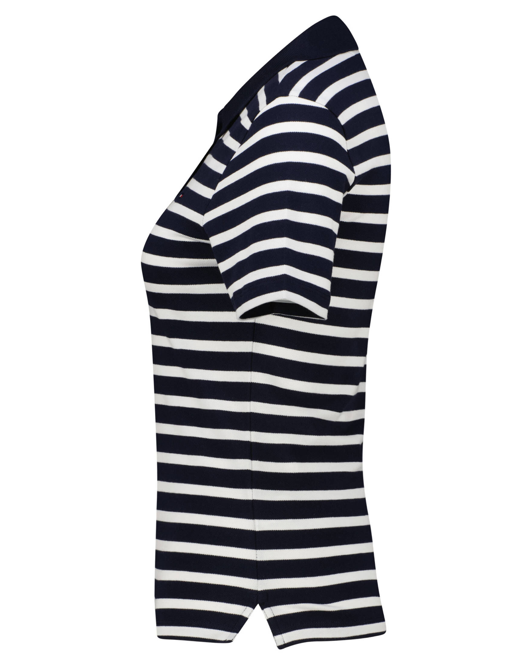 Tommy Hilfiger| Damen Poloshirt 1985 SLIM PIQUE STRIPE POLO Slim Fit Kurzarm