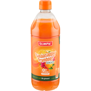 Slimpie Sinaasappel Framboos Siroop 650 ml