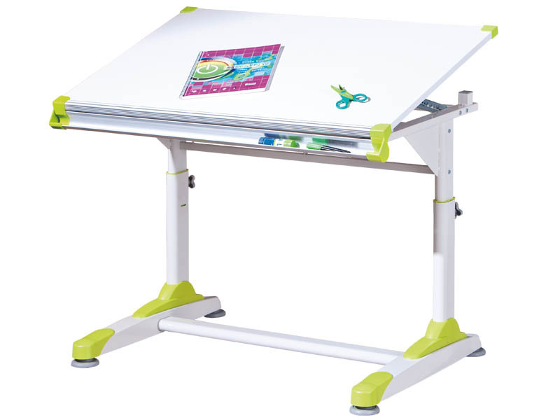 Schüler-Schreibtisch COLORIDO - weiß - 100x66 cm