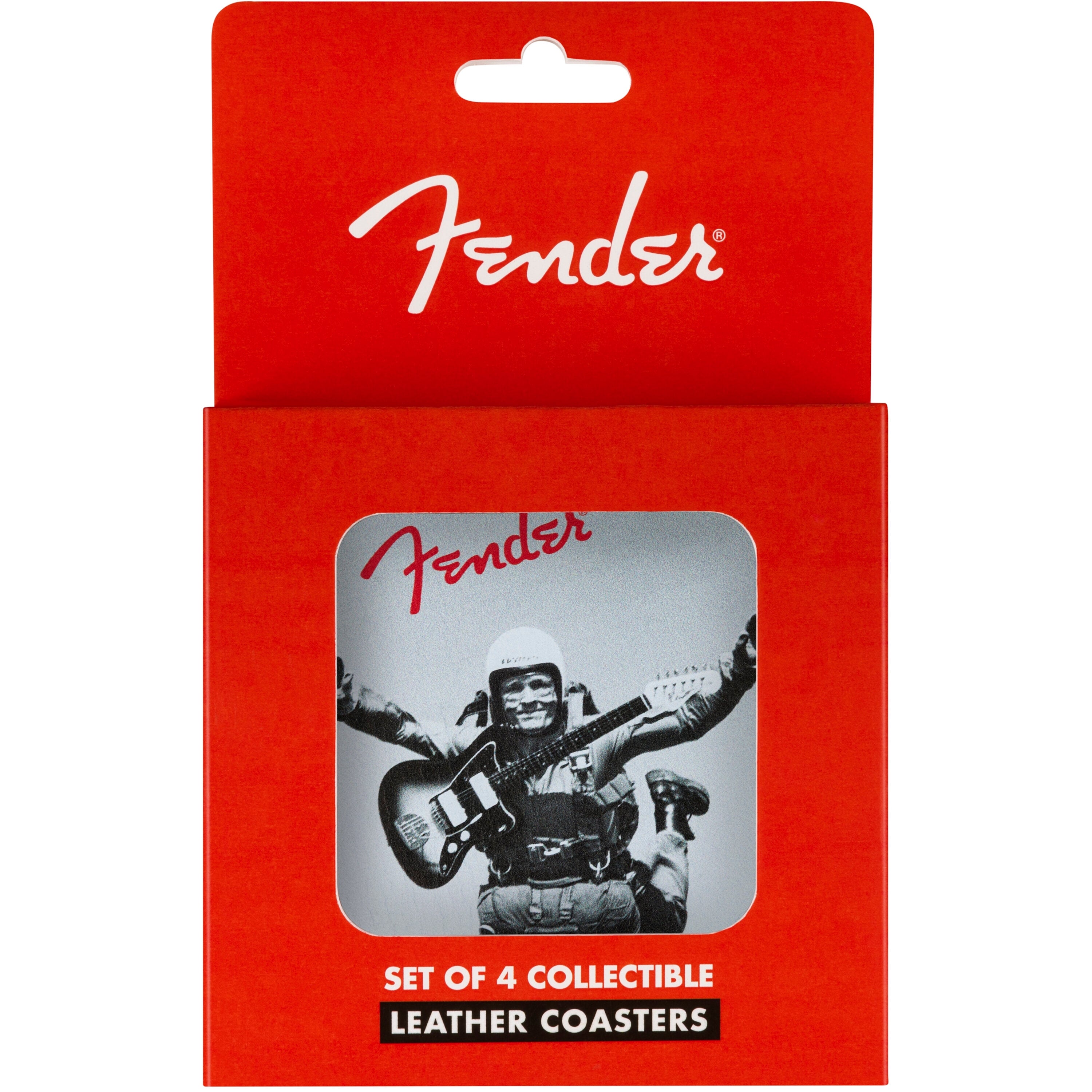 Fender Vintage Ads 4-Pk Coaster Set Black and White
