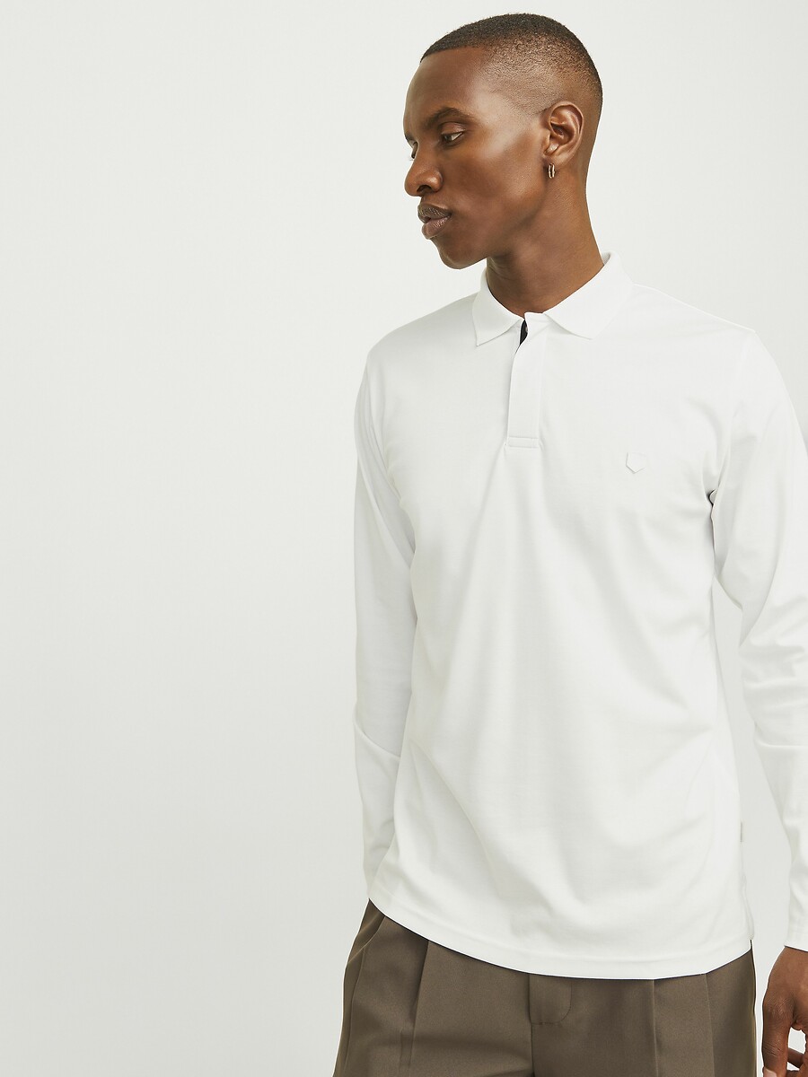 JACK & JONES<br>Camisa polo reta de manga comprida
