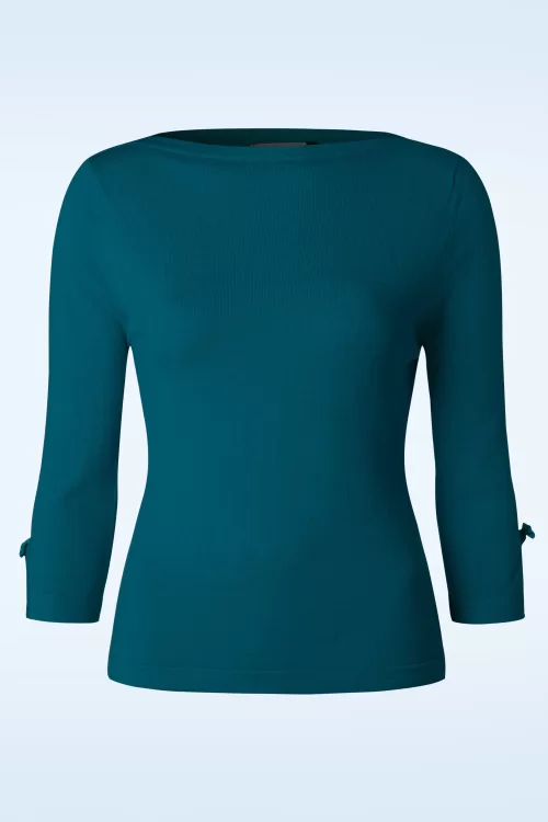 Banned Retro Addicted trui in groenblauw