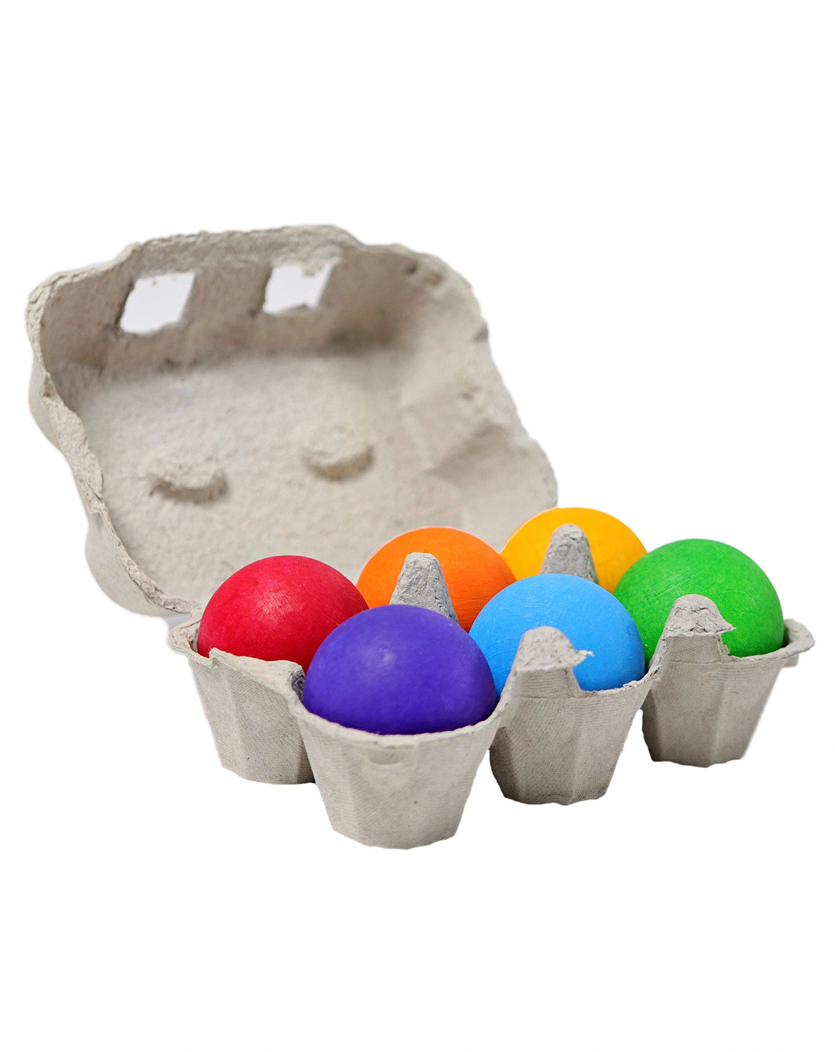 Holz-Kugeln REGENBOGEN GROSS (Ø 45mm) 6-teilig