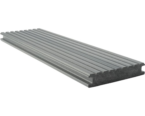 Konsta WPC terrasplank Masivo massief profiel glad 26x145 mm (per meter vanaf 1,00 m tot max. 6,00 m) grijs