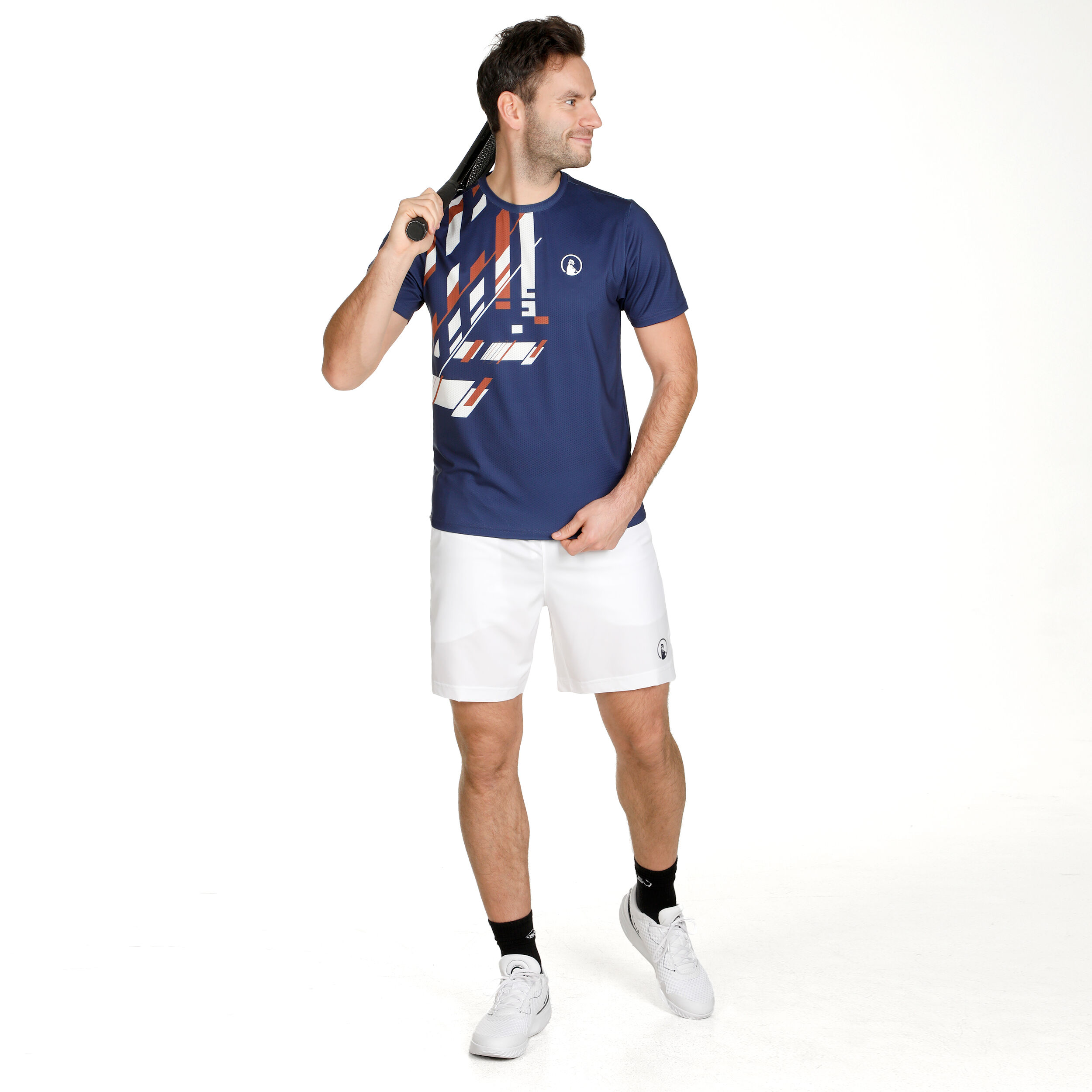 Quiet Please Smash 2.0 Shorts Hommes - Blanc , Bleu Foncé
