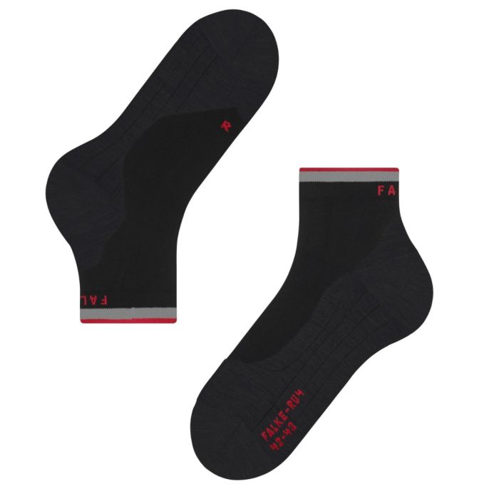 Falke Herre Strømper RU4 Endurance Short Reflect Socks Sort