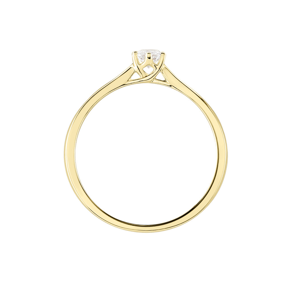 Bague Solitaire Athena Or Jaune Diamant