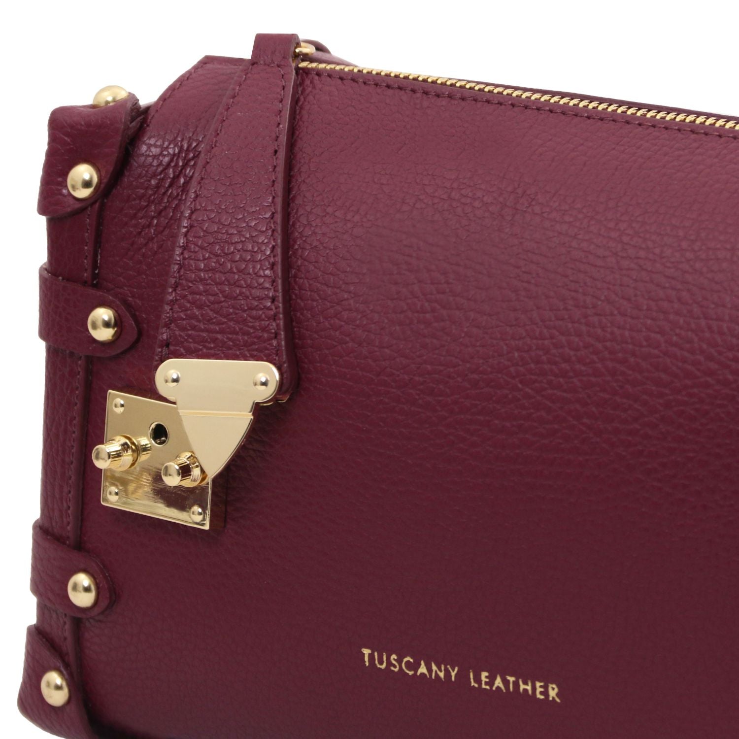 TL142422 – Praline – Soft leren duffle bag
