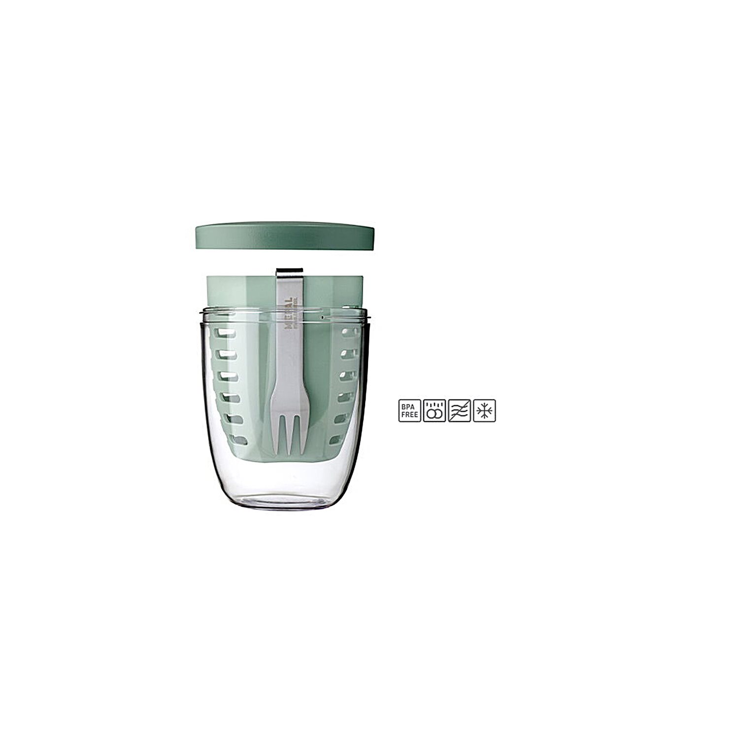 Mepal Ellipse Fruit & Veggie Pot vivid mauve