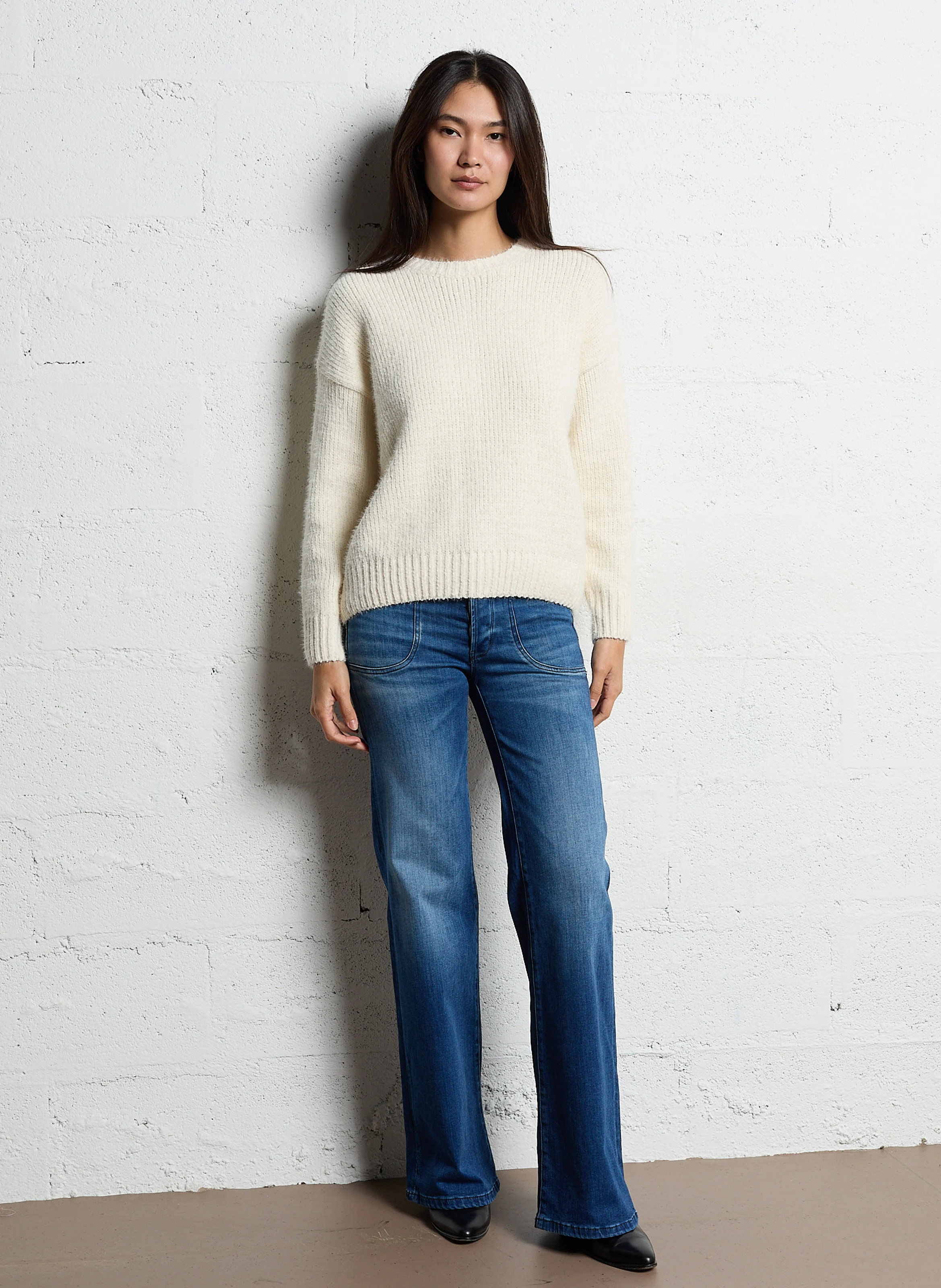 PULPHIFL - Jean flare en coton | Bleu