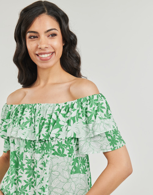 Desigual - BLUS_ANAÏS - Blanc / Vert