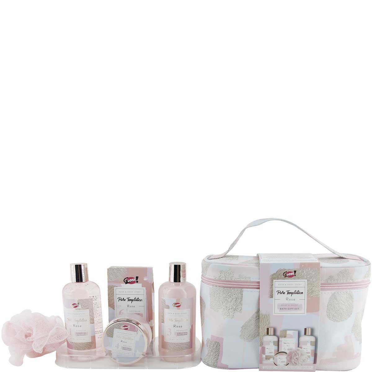 Vanity de bain - Pure Temptation - Rose - Corps - 5 produits