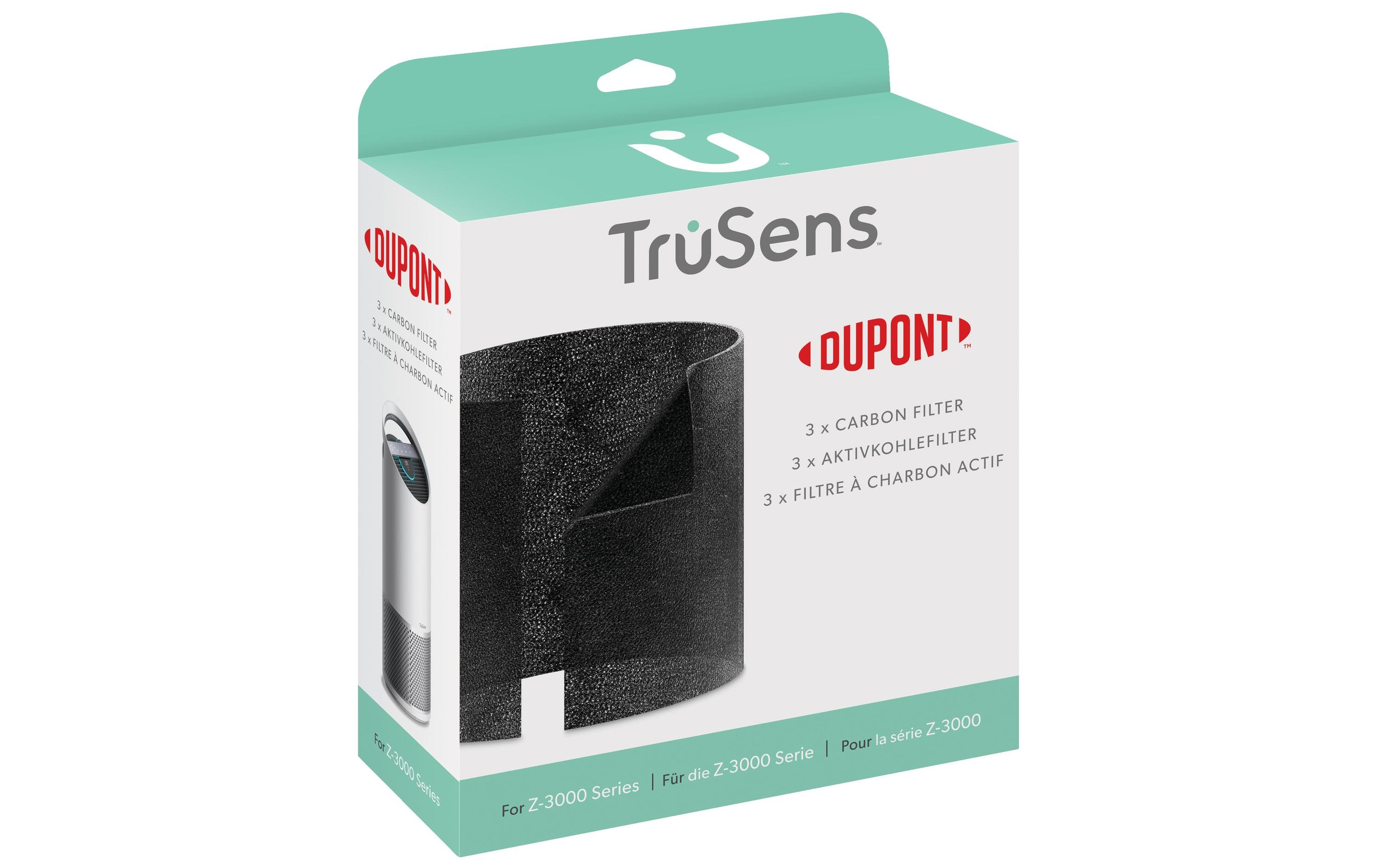 Aktivkohlefilter TruSens Z-3000 3 StückErsatz-3-In-1-HEPA Filter mit Trommel für Leitz TruSens Z-3000 Luftreiniger
