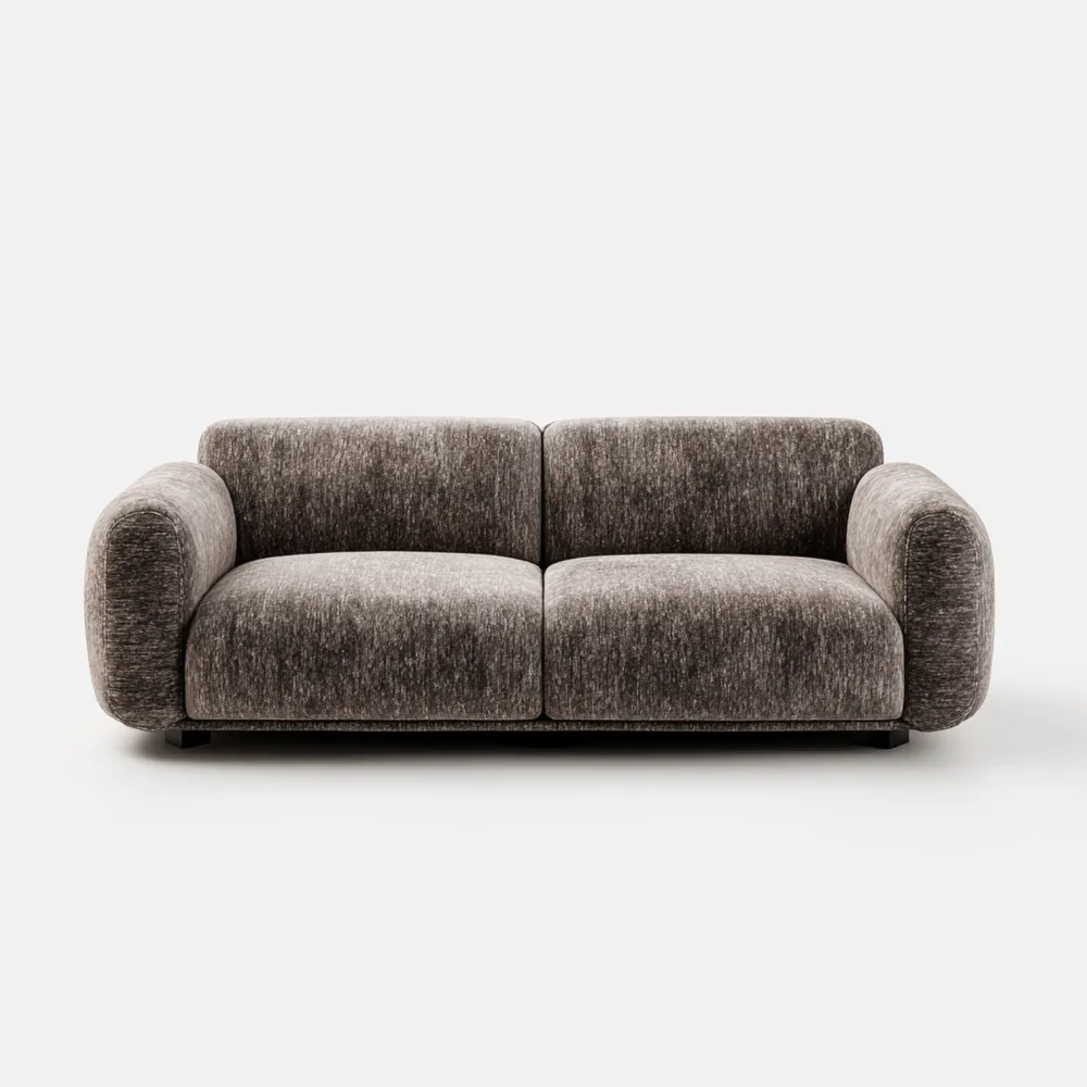 2-Sitzer-Sofa Stoff 200x95x70 cm – Dunkelgrau – Moderne Eleganz