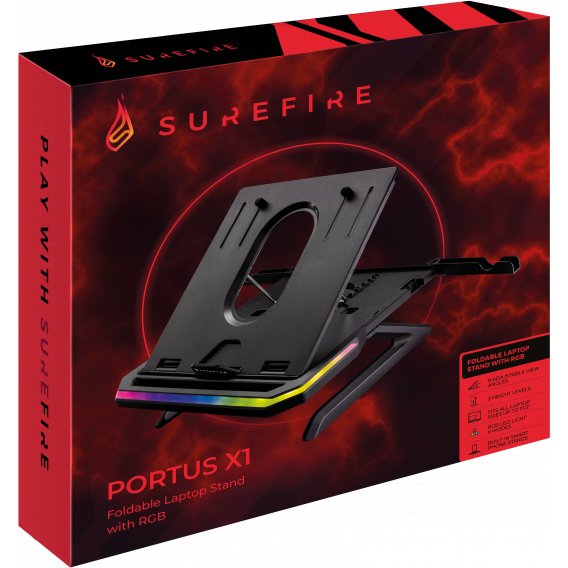 SureFire PORTUS X1 Supports de Laptop Noir 43,9 cm (17.3
