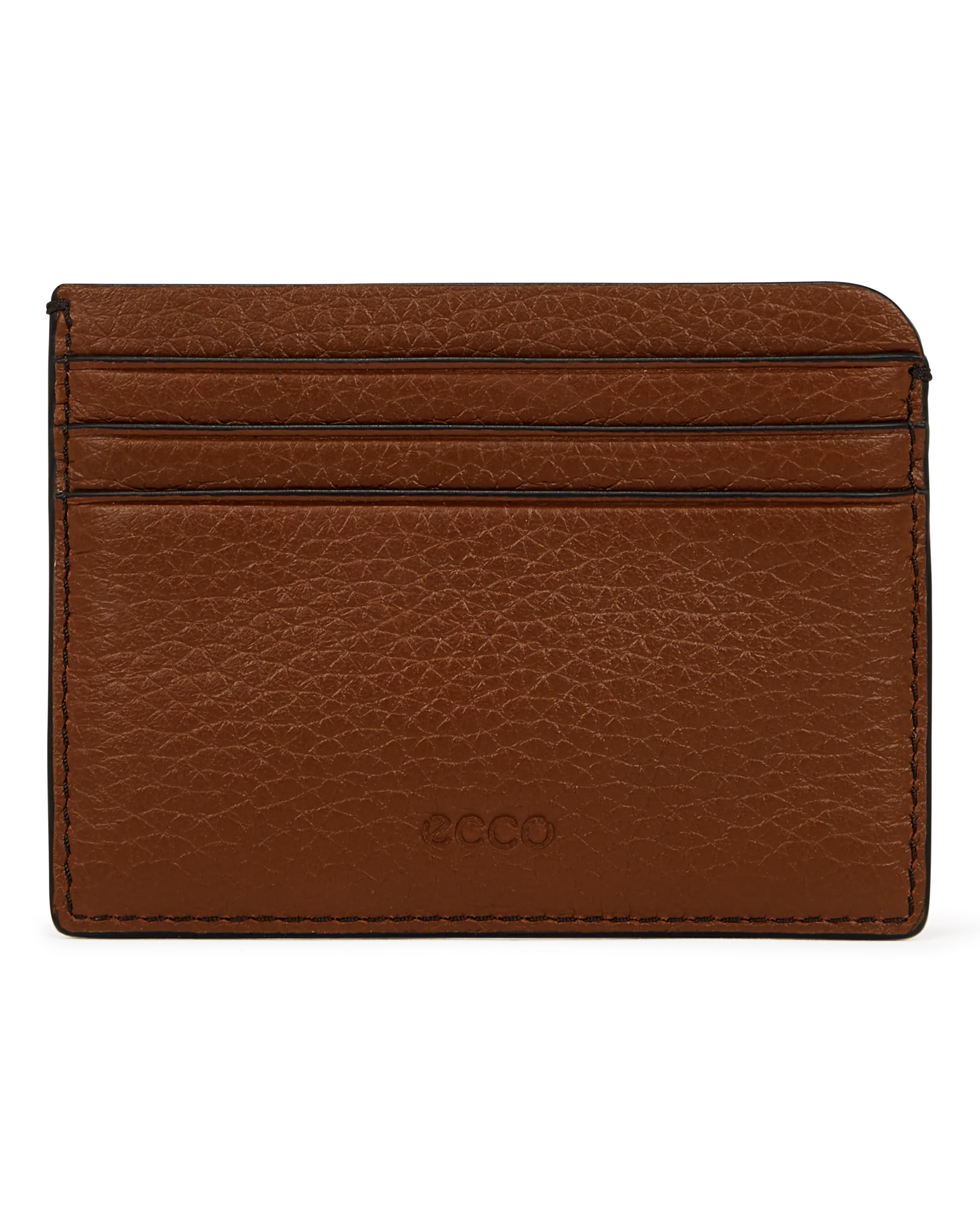 ECCO Card Case Kartenetui aus Leder Braun 8X10X1 cm