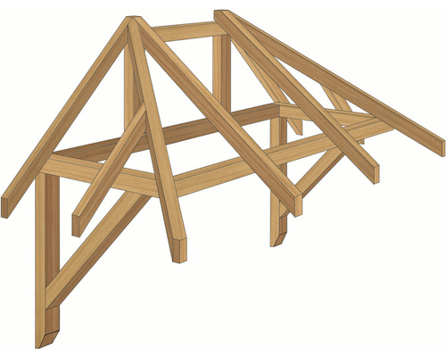 RORO Luifel KALTERN 1805x980x1560 mm Sparren onbehandeld