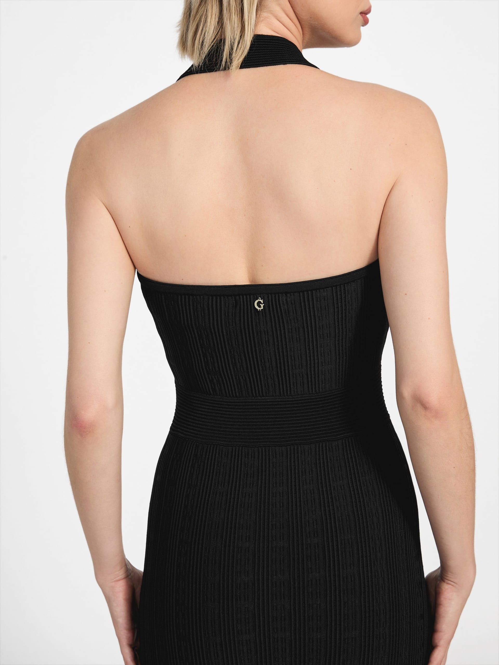Vestido Sofie com decote halter