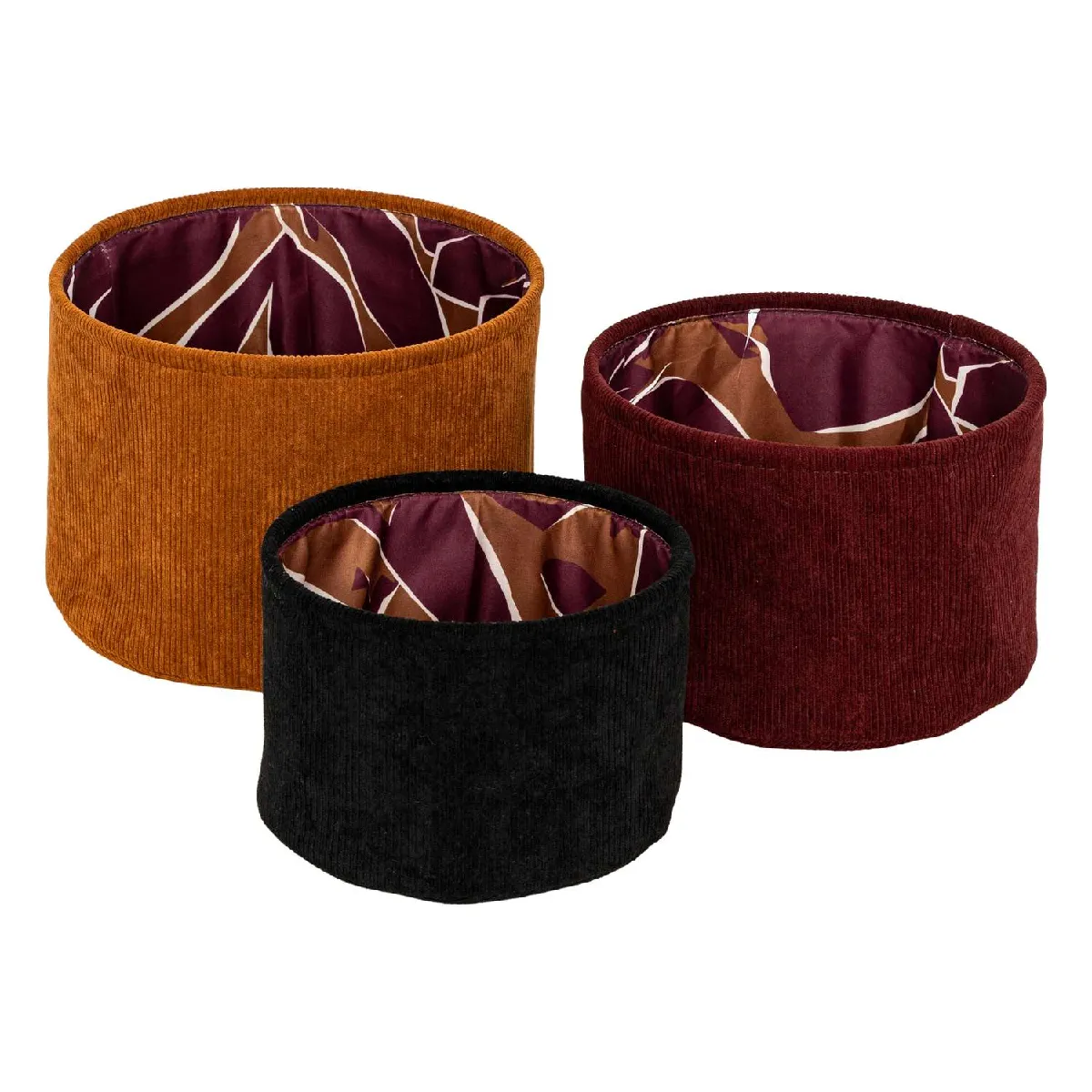 Atmosphera, Createur D'Interieur Atmosphera Paniers Velours Automne Multicolore