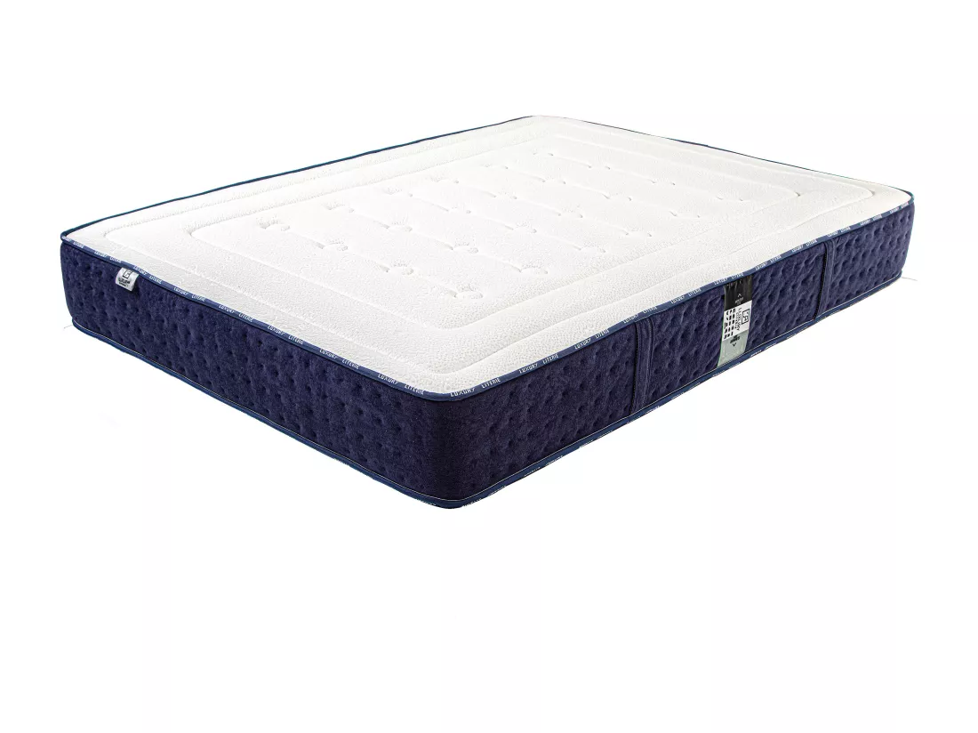 Matelas 180x200 cm, Nuage, 24 cm, mousse mémoire de forme, mi-ferme+2 oreillers+couette