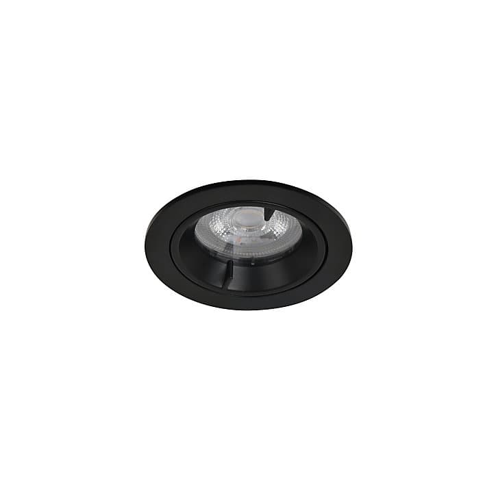 3 spots encastrables Caius GU10 blanc neutre IP44 345lm 4.7W Ø8.5xH.10.1cm noir GoodHome